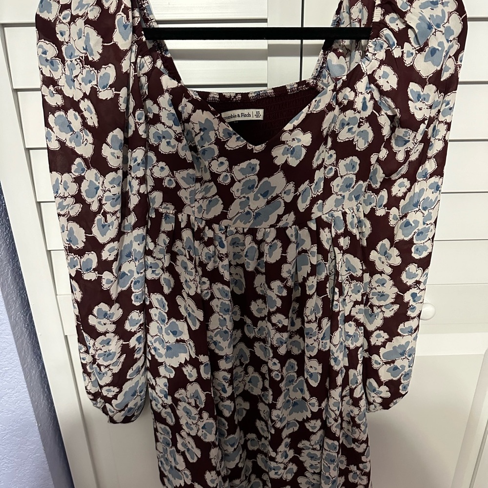 Abercrombie Floral Long Sleeve Dress
